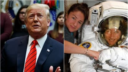 മണ്ടത്തരം പറഞ്ഞ ട്രംപിനെ ബഹിരാകാശത്ത് നിന്നും തിരുത്തി  ആ വനിത