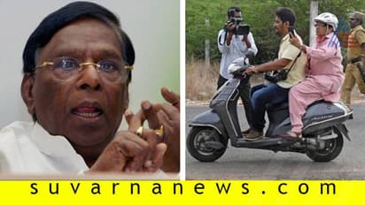 ಪುದುಚೇರಿ ಸಿಎಂ, ಗೌರ್ನರ್ ನಡುವೆ ಹೆಲ್ಮೆಟ್ ಜಟಾಪಟಿ