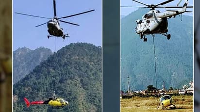 Uttarakhand: Indian Air Force helicopters evacuate crashed civilian chopper from Kedarnath