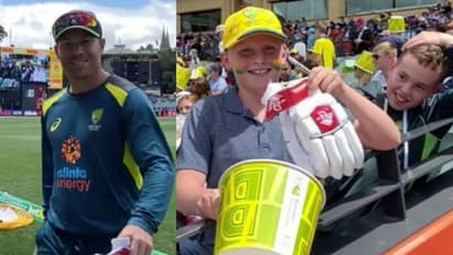 சின்ன பையனை நெகிழவைத்த வார்னர்.. அந்த பையன் வாழ்நாளில் இதை மறக்கமாட்டான்.. வீடியோ