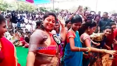 నిన్న నటిగా, నేడు డ్యాన్సర్ గా: స్టెప్పులేసిన డిప్యూటీ సీఎం పుష్పశ్రీవాణి