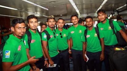ನವದೆಹಲಿಗೆ ಬಂದಿಳಿದ ಬಾಂಗ್ಲಾಕ್ರಿಕೆಟ್ ತಂಡಕ್ಕೆ ಧೂಳಿನ ಸ್ವಾಗತ!
