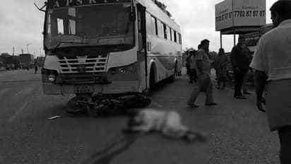 ఔటర్ రింగ్ రోడ్డులో ప్రమాదం.. బస్సు ఢీకొని దంపతులు మృతి