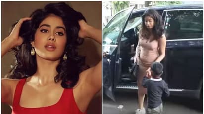 തെരുവില്‍ നിന്ന് വിശന്നുകൈനീട്ടിയ കുഞ്ഞിന് ബിസ്കറ്റും പണവും നല്‍കി ജാന്‍വി