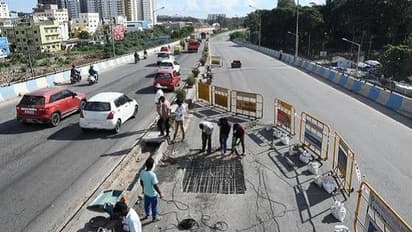 ತಿಂಗಳಾದ್ರೂ ಸರಿಯಾಗದ ಸುಮ್ಮನಹಳ್ಳಿ ಬ್ರಿಡ್ಜ್‌ : ಫುಲ್ ಜಾಮ್