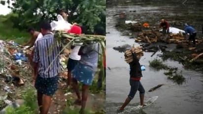 പ്രധാന റോഡിലൂടെ പോകാൻ അനുവദിച്ചില്ല; ദളിതന്‍റെ മൃതദേഹം ശ്മശാനത്തിലെത്തിച്ചത് അഴുക്കുചാലിലൂടെ