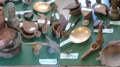 കേരള പഴമ വിളിച്ചോതി വേറിട്ട പ്രദർശനവുമായി ഒരുകൂട്ടം കുരുന്നുകൾ