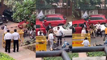 പൊലീസുകാരനെ ക്രൂരമായി മർദ്ദിച്ച് അഭിഭാഷകന്‍; ഞെട്ടിക്കുന്ന വീഡിയോ