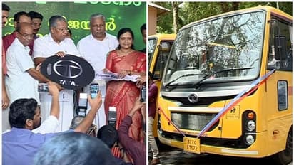 കുട്ടികളുടെ യാത്രാദുരിതം പരിഹരിക്കാന്‍ സാരഥി; സ്കൂൾ ബസുകള്‍ വിതരണം ചെയ്തു