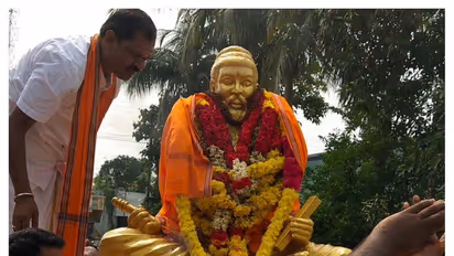 Draping Thiruvalluvar statue with shawl lands Hindu Makkal Katchi leader Arjun Sampath in trouble