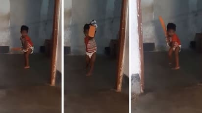 മണ്ണപ്പം ചുട്ടുകളിക്കുന്ന പ്രായത്തിലാണ് ചെക്കന്റെ ക്ലാസിക് കവര് ഡ്രൈവ്; മനോഹര ഷോട്ടുകളുടെ വൈറല് വീഡിയോ കാണാം