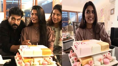 చిరు కుమార్తె శ్రీజ బర్త్ డే సెలెబ్రేషన్స్.. ఆటపట్టించిన రాంచరణ్!