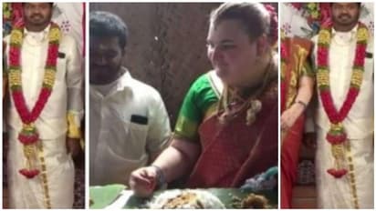 அமெரிக்க பெண்ணுக்கு காரைக்குடி தமிழன் மேல் காதல்...! செம ஜோராக நடந்த டும் டும் டும்...!