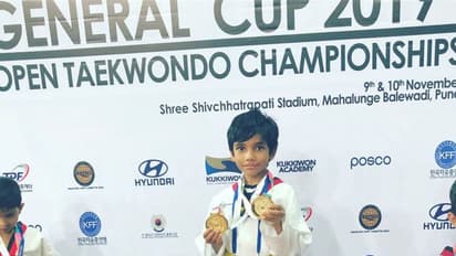 என் மகன் ஜெயிச்சிட்டான்... 2 கோல்டுமெடல்களை வென்ற புரட்சி தமிழன் பேரன்... இணையத்தில் வைரலாகும் குட்டி சிபிராஜ் புகைப்படம்...!