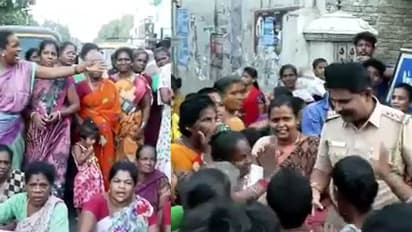'பணியிட மாறுதலை ஏற்காதீங்க'..! காவல்துறை அதிகாரியைச் சுற்றிவளைத்து கதறி அழுத பெண்கள்..! பார்த்தவர்களை கலங்க வைக்கும் நெகிழ்ச்சி சம்பவம்..!