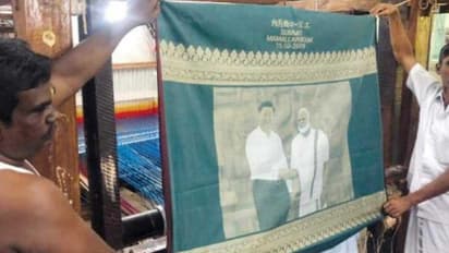 3டி தொழில்நுட்பத்தில் மோடி, ஜி ஜின்பிங் உருவம்...!! பிரமிப்பூட்டும் அதிசயம்..!!