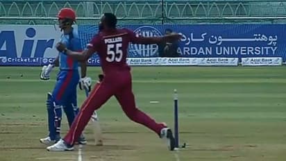 ஓவர் ஸ்மார்ட்டா செயல்பட்டு அம்பயரை நோஸ் கட் செய்த பொல்லார்டு.. வீடியோ