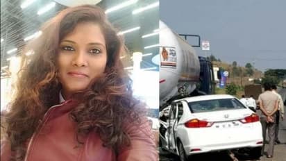 सड़क हादसे में सिंगर की दर्दनाक मौत, पति गंभीर रूप से घायल, खड़े ऑयल कंटेनर में जा घुसी कार