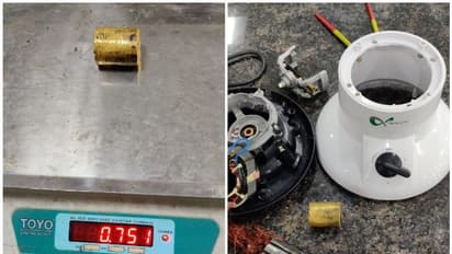 കരിപ്പൂർ വിമാനത്താവളത്തിൽ മിക്സിക്കുള്ളിൽ ഒളിപ്പിച്ച് കടത്താന് ശ്രമിച്ച സ്വർണ്ണം പിടികൂടി