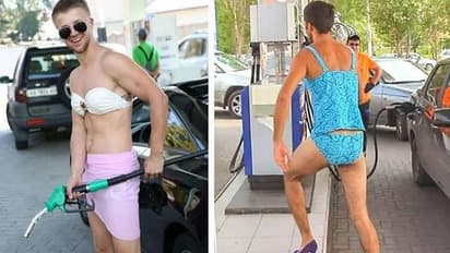 ಬಿಕಿನಿ ತೊಟ್ಟರೆ ಫ್ರೀ ಗ್ಯಾಸ್: ಬಂಕ್ ಮುಂದೆ ಗಂಡಸರ ಲೈನ್!