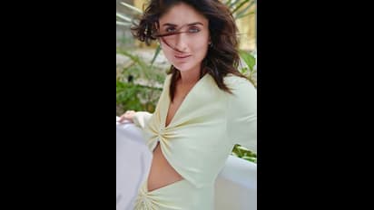 পেটের উপরে চতুর্ভুজ আঁকলেন করিনা, লাস্যময়ীর এই আবেদনে মাতলেন নেটিজেনরা