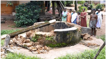 'കുടിവെള്ളം മുട്ടിച്ച്' കിണര് ഇടിഞ്ഞു; കോളനിവാസികള് ദുരിതത്തില്