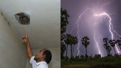 ശക്തമായ ഇടിമിന്നൽ; വീടുകൾക്ക് നാശനഷ്ടം