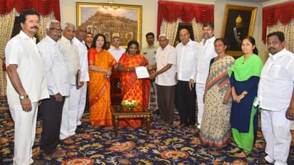 #RTC strike సమ్మె సంగతి చూడండి: గవర్నర్‌ను కోరిన అఖిలపక్ష నేతలు