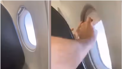 വിമാനത്തിന്റെ ജനല് തുറക്കുന്നതിനെച്ചൊല്ലി യുവാക്കള് തമ്മില് 'അടിപിടി'; വൈറലായി വീഡിയോ