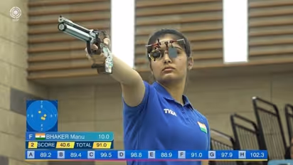 World Cup Finals: India’s 17-year-old shooter Manu Bhaker sets junior world record to claim gold