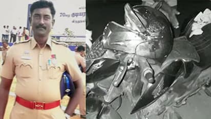 எமனாக மாறிய நாய்... ஹெல்மெட் அணிந்தும் போலீஸ் உயிர் பறிபோன பரிதாபம்..!