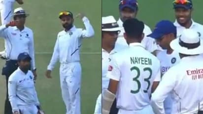 Pink ball Test: Spirit of cricket on display as Indian physio attends to Nayeem Hasan after hit on helmet (Video)