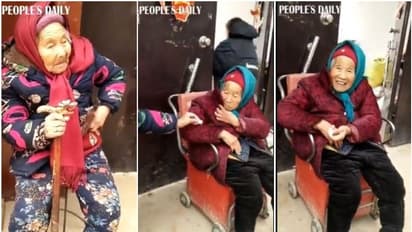 107 വയസ്സുള്ള അമ്മ, 84 വയസ്സുള്ള മകള്; മിഠായി മധുരമുള്ള വീഡിയോ