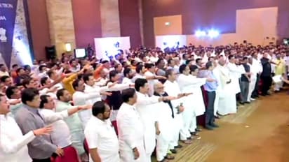 BJP terms Shiv Sena-Congress-NCP’s ‘show of strength’ insecure as MLAs take mock oath