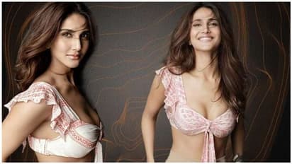 டீப் நெக் ஓபனில் முன்னழகு மொத்தமும் தெரியும் ஹாட் போஸ்.... வாணி கபூரின் செக்ஸி போட்டோஸ்..!