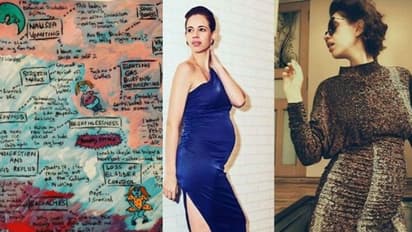 എട്ട് മാസത്തെ ഗര്‍ഭകാലം ഒറ്റ ചിത്രത്തില്‍ വരച്ച് കൽക്കി