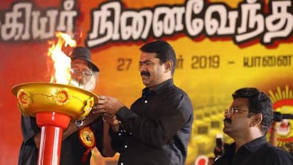 கண்ணீர் விட்டு கதறி அழுத சீமான்..! மாவீரர் நாள் கூட்டத்தில் நெகிழ்ச்சி..!