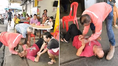 सड़क के बीचोबीच आने लगे विदेशी को दौरे, आसपास के लोगों ने यूं दिखाई इंसानियत