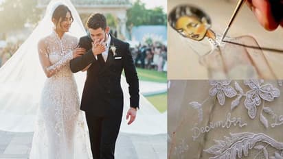 क्रिश्चियन वेडिंग में प्रियंका ने पहना 24 लाख मोतियों से जड़ा गाउन, तैयार होने में लगे थे घंटों