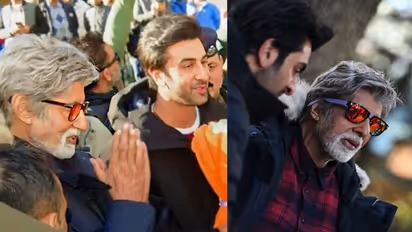 कंपकंपाने वाली ठंड में काम कर रहे अमिताभ, पापा को इस हालत में देख बेटी श्वेता ने कही ये बात