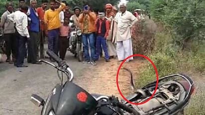 चक्के से पूंछ दबने से आग बबूला हुए नागराज, बाइक पर जमाया 1 घंटे कब्जा