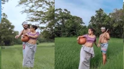 മുണ്ടും ബ്ലൗസുമണിഞ്ഞ് വധുവും കൈലിമുണ്ടും തോര്ത്തുമായി വരനും; കയ്യടിനേടി പ്രി വെഡ്ഡിങ് ഫോട്ടോഷൂട്ട്