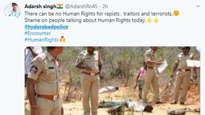 हैदराबाद केस: स्पॉट पर यूं एनकाउंटर के बाद मरे पड़े थे 4 बलात्कारी, जानें वायरल फोटो का सच