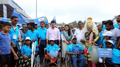 MP Tejasvi Surya flags off DXC Bengaluru Walkathon; thousands participate to fight against water problems