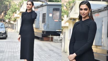 हाई हील और ब्लैक ड्रेस में इवेंट में पहुंची दीपिका, प्रेग्नेंसी को लेकर लोगों ने पूछा सवाल