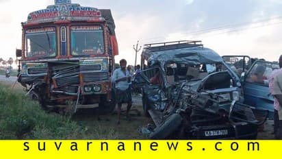 ಆಂಧ್ರದಲ್ಲಿ ಭೀಕರ ರಸ್ತೆ ಅಪಘಾತ: ಕರ್ನಾಟಕ ಮೂಲದ 6 ಮಂದಿ ಸಾವು