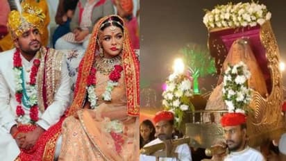 पति संग 7 फेरे लेने पालकी में पहुंची 'कसौटी' की एक्ट्रेस, राजस्थानी दुल्हन बन दिखीं खूबसूरत