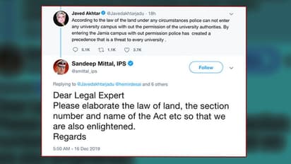Police officer schools Javed Akhtar on law as lyricist issues a law of his own