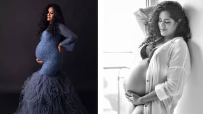 'മറ്റൊരു അഭിമാനവും അമ്മ എന്നതിനപ്പുറമല്ല'; നിറവയറോടെ നീല ഗൗണില് മനോഹരിയായി നേഹ