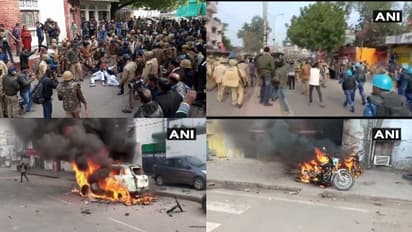 പൗരത്വനിയമം: ഗുജറാത്തിലും യുപിയിലും പ്രതിഷേധം, ലക്നൗവില് ബസ് കത്തിച്ചു